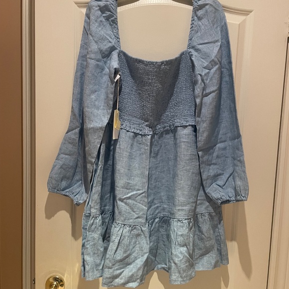 NWT Wilfred Tempest Linen Mini Dress - Picture 2 of 4